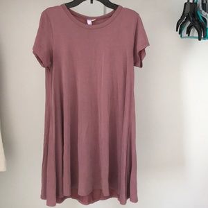 Mauve T-Shirt Dress
